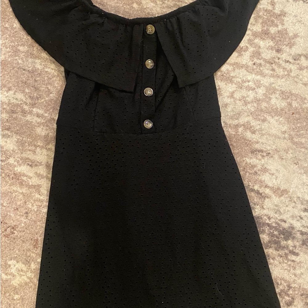 Elegant Black Off-Shoulder Dress